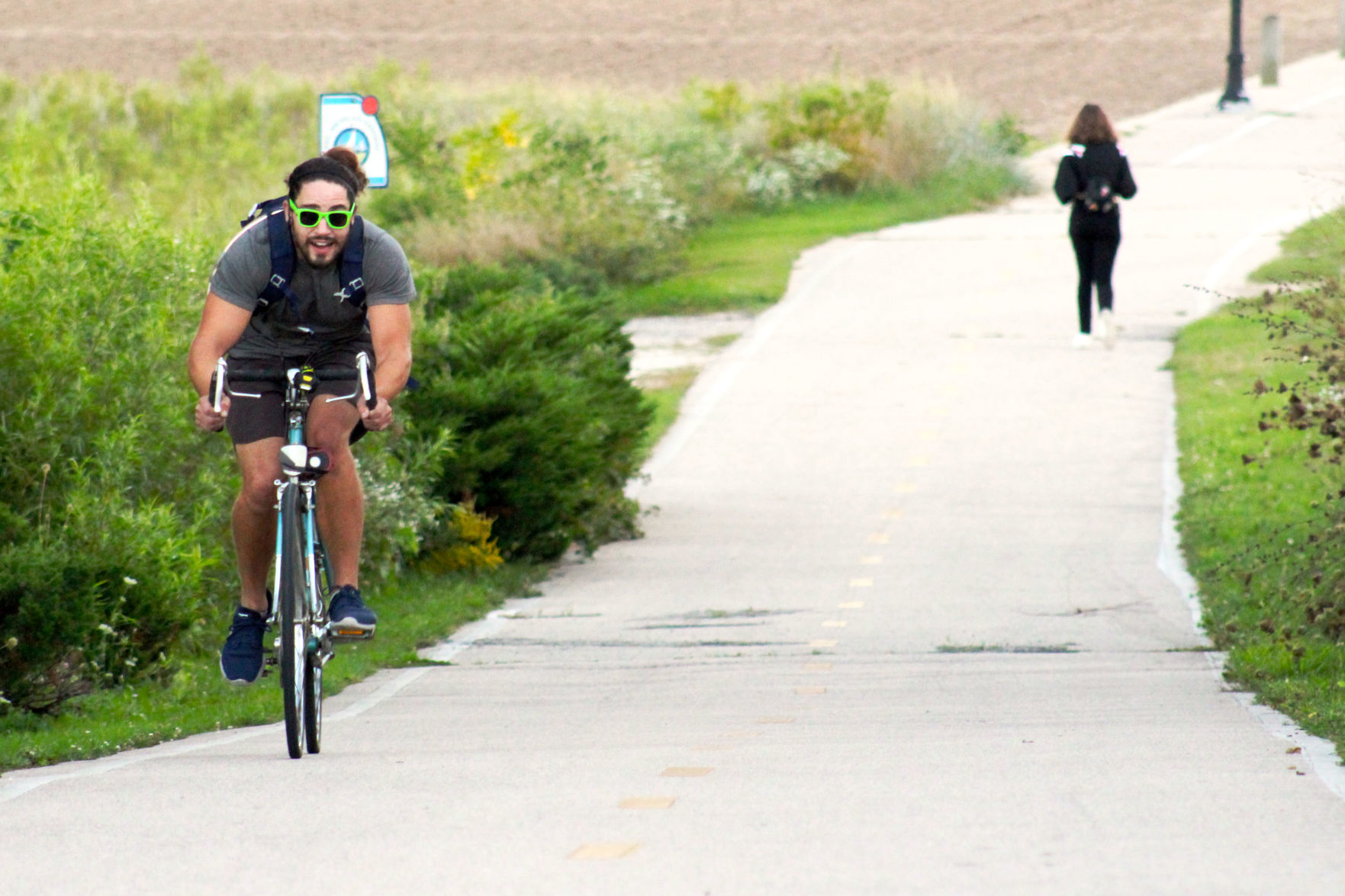 Powering up the hill